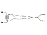 Takeda 2-1/2 Inch 304 Stainless Steel Cat-Back Exhaust System w/ Black Tips Infiniti Q50 14-15 V6-3.7L aFe Power