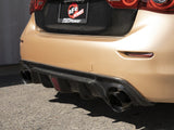 Takeda 2-1/2 Inch 304 Stainless Steel Cat-Back Exhaust System w/ Black Tips Infiniti Q50 14-15 V6-3.7L aFe Power
