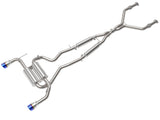 Takeda 2-1/2 Inch 304 Stainless Steel Cat-Back Exhaust System w/ Blue Flame Tips Infiniti Q50 14-15 V6-3.7L aFe Power