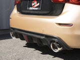 Takeda 2-1/2 Inch 304 Stainless Steel Cat-Back Exhaust System w/ Polished Tips Infiniti Q50 14-15 V6-3.7L aFe Power
