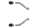 Takeda 2-1/2 Inch 304 Stainless Steel Axle-Back Exhaust System w/ Carbon Fiber Tip Nissan Z 23-26 V6-3.0L (tt) aFe Power