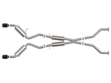 Takeda 2-1/2 Inch 304 Stainless Steel Cat-Back Exhaust w/ Resonator and Black Tip Nissan 370Z 09-20 V6-3.7L aFe Power