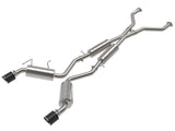 Takeda 2-1/2 Inch 304 Stainless Steel Cat-Back Exhaust w/ Resonator and Carbon Tip Nissan 370Z 09-20 V6-3.7L aFe Power