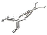 Takeda 2-1/2 Inch 304 Stainless Cat-Back Exhaust w/ Resonator and Polished Tip Nissan 370Z 09-20 V6-3.7L aFe Power