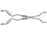 Takeda 2-1/2 Inch 304 Stainless Cat-Back Exhaust w/ Resonator and Polished Tip Nissan 370Z 09-20 V6-3.7L aFe Power