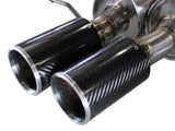 Mach Force-Xp 3 Inch 304 Stainless Steel Cat-Back Exhaust System w/ Carbon Tip BMW M5 (F10) 12-17 V8-4.4L (tt) S63 aFe Power