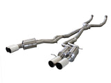 Mach Force-Xp 3 Inch 304 Stainless Steel Cat-Back Exhaust System w/Polished Tip BMW M5 (F10) 12-17 V8-4.4L (tt) S63 aFe Power
