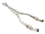 Mach Force-Xp X-Pipe 2-1/2 Inch 304 Stainless Steel w/ Cat & Resonator BMW M3 (E90/92/93) 08-13 V8-4.0L S65 aFe Power