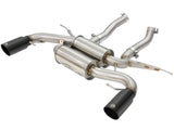 Mach Force-Xp 2-1/2 Inch 304 Stainless Steel Axle-Back Exhaust System w/Black Tip BMW 335i (E90/92/93) 07-13 L6-3.0L (t) N54/N55 aFe Power