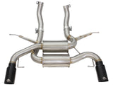 Mach Force-Xp 2-1/2 Inch 304 Stainless Steel Axle-Back Exhaust System w/Black Tip BMW 335i (E90/92/93) 07-13 L6-3.0L (t) N54/N55 aFe Power