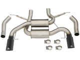 Mach Force-Xp 2-1/2 Inch 304 Stainless Steel Axle-Back Exhaust System w/Black Tip BMW 335i (E90/92/93) 07-13 L6-3.0L (t) N54/N55 aFe Power