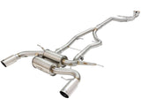 Mach Force-Xp 3 to 2-1/2 Inch Stainless Steel Cat-Back Exhaust Sys w/Polished Tip BMW 335i (E90/92) 11-13 L6-3.0L (t) N55 aFe Power