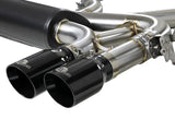 Mach Force-Xp 3-1/2 Inch 304 Stainless Steel Cat-Back Exhaust System w/ Black Tip BMW X5 M (F85) / X6 M (F86) 15-19 V8-4.4L (tt) S63 aFe Power
