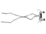 Mach Force-Xp 3-1/2 Inch 304 Stainless Steel Cat-Back Exhaust System w/ Black Tip BMW X5 M (F85) / X6 M (F86) 15-19 V8-4.4L (tt) S63 aFe Power