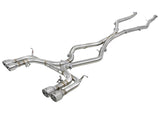 Mach Force-Xp 3-1/2 Inch 304 Stainless Steel Cat-Back Exhaust w/ Polished Tip BMW X5 M (F85) / X6 M (F86) 15-19 V8-4.4L (tt) S63 Aggressive Sound Level aFe Power