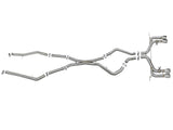 Mach Force-Xp 3-1/2 Inch 304 Stainless Steel Cat-Back Exhaust w/ Polished Tip BMW X5 M (F85) / X6 M (F86) 15-19 V8-4.4L (tt) S63 Aggressive Sound Level aFe Power