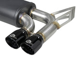 Mach Force-Xp 2-1/2 Inch 304 Stainless Steel Cat-Back Exhaust System w/ Black Tips BMW M3 (E46) 01-06 L6-3.2L S54 aFe Power