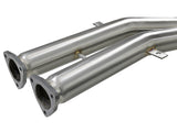 Mach Force-Xp 2-1/2 Inch 304 Stainless Steel Cat-Back Exhaust System w/ Black Tips BMW M3 (E46) 01-06 L6-3.2L S54 aFe Power