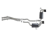 Mach Force-Xp 2-1/2 Inch 304 Stainless Steel Cat-Back Exhaust System w/ Black Tips BMW M3 (E46) 01-06 L6-3.2L S54 aFe Power