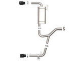 Mach Force-Xp 3 to 2-1/2 Inch Stainless Steel Axle-Back Exhaust w/Black Tip BMW X1 (F48) 15-22 L4-2.0L (t) aFe Power