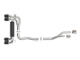 Mach Force-Xp 3 to 2-1/2 Inch Stainless Steel Cat-Back Exhaust System w/ Carbon BMW M2 Competition (F87) 19-21 L6-3.0L (tt) S55 aFe Power