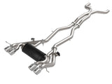 Mach Force-Xp 3 Inch to 2-1/2 Inch Stainless Steel Cat-Back Exhaust System Polished BMW M3/M4 (G80/82) 21-26 L6-3.0L (tt) S58 aFe Power