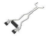 Mach Force-Xp 3 Inch to 2-1/2 Inch Stainless Steel Cat-Back Exhaust System Carbon BMW M2 (G87) 23-26 L6-3.0L (tt) S58 aFe Power