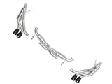 Mach Force-Xp 2-1/2 Inch 304 Stainless Steel Cat-Back Exhaust w/Black Tips Porsche 911 Carrera (991) 12-16 H6-3.8L aFe Power
