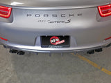 Mach Force-Xp 2-1/2 Inch 304 Stainless Steel Cat-Back Exhaust w/Black Tips Porsche 911 Carrera (991) 12-16 H6-3.8L aFe Power