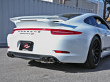 Mach Force-Xp 2-1/2 Inch 304 Stainless Steel Cat-Back Exhaust w/Carbon Fiber Tips Porsche 911 Carrera (991) 12-16 H6-3.8L aFe Power
