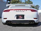 Mach Force-Xp 2-1/2 Inch 304 Stainless Steel Cat-Back Exhaust w/Carbon Fiber Tips Porsche 911 Carrera (991) 12-16 H6-3.8L aFe Power