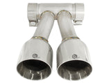 Mach Force-Xp 304 Stainless Steel OE Replacement Exhaust Tip Polished Porsche Boxster S (987.1) 05-08 H6-3.4L aFe Power