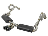 Mach Force-Xp 2-1/2 Inch to 2 Inch Stainless Steel Cat-Back Exhaust System Carbon Porsche Cayman S/Boxster S (981) 13-16 H6-2.7L/3.4L aFe Power