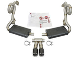 Mach Force-Xp 2-1/2 Inch to 2 Inch Stainless Steel Cat-Back Exhaust System Carbon Porsche Cayman S/Boxster S (981) 13-16 H6-2.7L/3.4L aFe Power