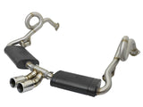 Mach Force-Xp 2-1/2 Inch to 2 Inch Stainless Steel Cat-Back Exhaust System Polished Porsche Cayman S/Boxster S (981) 13-16 H6-2.7L/3.4L aFe Power