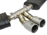 Mach Force-Xp 2-1/2 Inch to 2 Inch Stainless Steel Cat-Back Exhaust System Polished Porsche Cayman S/Boxster S (981) 13-16 H6-2.7L/3.4L aFe Power