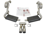 Mach Force-Xp 2-1/2 Inch to 2 Inch Stainless Steel Cat-Back Exhaust System Polished Porsche Cayman S/Boxster S (981) 13-16 H6-2.7L/3.4L aFe Power