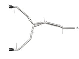 Mach Force-Xp 3 Inch to 2-1/2 Inch Stainless Steel Axle-Back Exhaust System Black Audi A4 (B9) 17-19 L4-2.0L(t) aFe Power