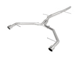 Mach Force-Xp 3 Inch to 2-1/2 Inch Stainless Steel Axle-Back Exhaust System Polished Audi A4 (B9) 17-19 L4-2.0L(t) aFe Power