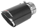 Mach Force-Xp 3 Inch to 2-1/2 Inch Stainless Steel Axle-Back Exhaust System Carbon Audi RS5 Coupe 18-20 V6-2.9L (tt) aFe Power