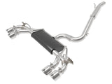 Mach Force-Xp 3 Inch to 2-1/2 Inch Stainless Steel Cat-Back Exhaust System Polished Volkswagen Golf R 15-19 L4-2.0L (t) aFe Power