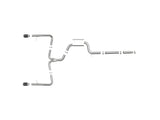 Mach Force-Xp 3 Inch to 2-1/2 Inch Stainless Steel Cat-Back Exhaust System Carbon Volkswagen Jetta Gli (Mkvii) 19-21 L4-2.0L (t) aFe Power