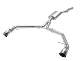 Mach Force-Xp 3 to 2-1/2 Inch Stainless Steel Axle-Back Exhaust w/ Blue Flame Tip Audi Allroad 13-16 L4-2.0L (t) aFe Power