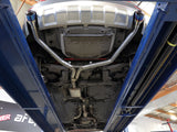 Mach Force-Xp 3 to 2-1/2 Inch Stainless Steel Axle-Back Exhaust w/ Blue Flame Tip Audi Allroad 13-16 L4-2.0L (t) aFe Power