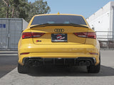 Mach Force-Xp 3 Inch to 2-1/2 Inch Stainless Steel Cat-Back Exhaust System Black Audi S3 (8V) 15-20 L4-2.0L (t) aFe Power