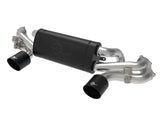 Mach Force-Xp 2-1/2 Inch 304 Stainless Steel Cat-Back Exhaust w/ Black Tip Porsche Cayman GT4 20-23 H6-4.0L aFe Power
