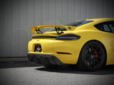Mach Force-Xp 2-1/2 Inch 304 Stainless Steel Cat-Back Exhaust w/ Black Tip Porsche Cayman GT4 20-23 H6-4.0L aFe Power
