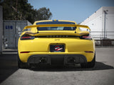 Mach Force-Xp 2-1/2 Inch 304 Stainless Steel Cat-Back Exhaust w/ Black Tip Porsche Cayman GT4 20-23 H6-4.0L aFe Power