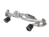 Mach Force-Xp 2-1/2 Inch 304 Stainless Steel Cat-Back Exhaust w/ Carbon Tip Porsche Cayman GT4 20-23 H6-4.0L aFe Power
