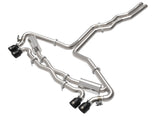 Mach Force-Xp 3 Inch to 2-1/2 Inch Stainless Steel Cat-Back Exhaust System Black Audi RS6 Avant 21-26 V8-4.0L (tt) aFe Power
